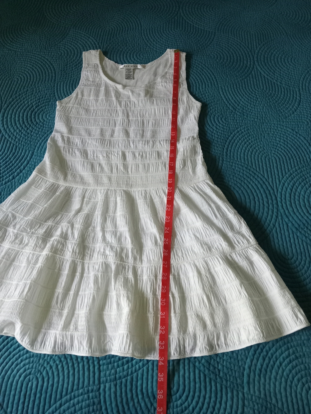 Max Studio White Sleeveless Dress - Picture 5 of 7